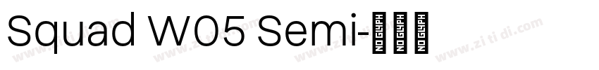 Squad W05 Semi字体转换